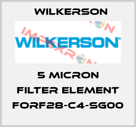 5 MICRON FILTER ELEMENT FORF28-C4-SG00 Wilkerson