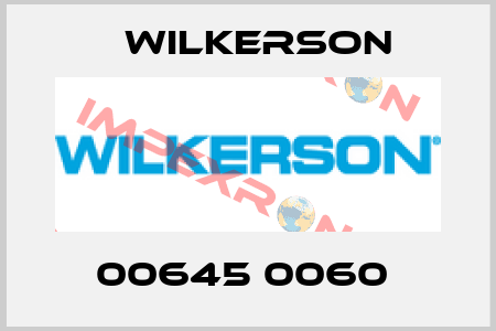 00645 0060  Wilkerson