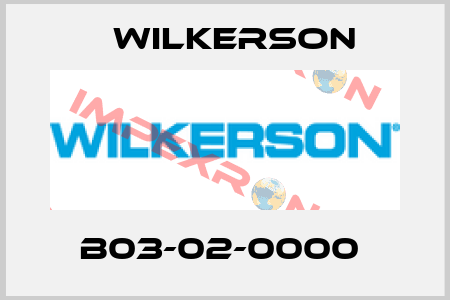 B03-02-0000  Wilkerson