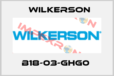 B18-03-GHG0  Wilkerson