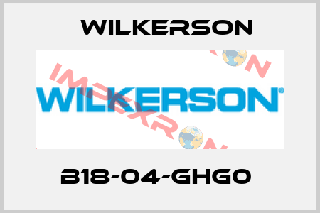 B18-04-GHG0  Wilkerson