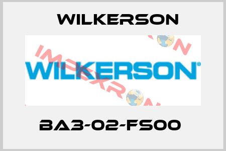 BA3-02-FS00  Wilkerson