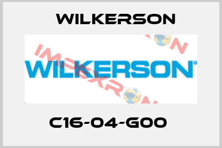 C16-04-G00  Wilkerson