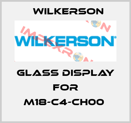 GLASS DISPLAY FOR M18-C4-CH00  Wilkerson