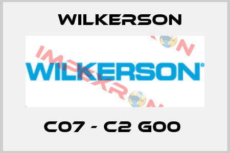 C07 - C2 G00  Wilkerson