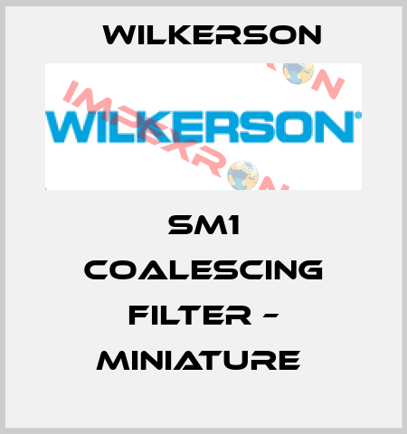 SM1 Coalescing Filter – Miniature  Wilkerson