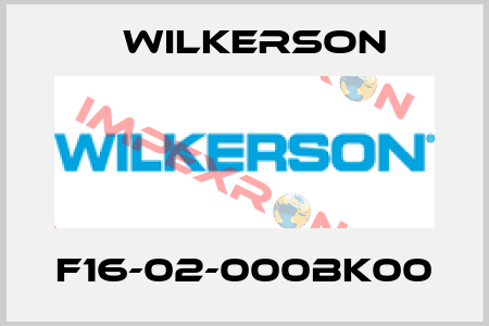 F16-02-000BK00 Wilkerson