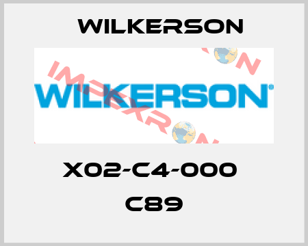 X02-C4-000  C89 Wilkerson