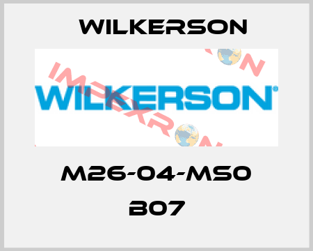 M26-04-MS0 B07 Wilkerson