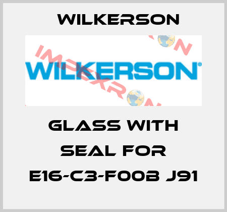 glass with seal for E16-C3-F00B J91 Wilkerson