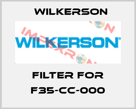 filter for F35-CC-000 Wilkerson