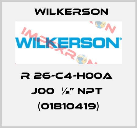 R 26-C4-H00A  J00  ½” NPT  (01810419) Wilkerson