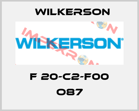 F 20-C2-F00 O87 Wilkerson